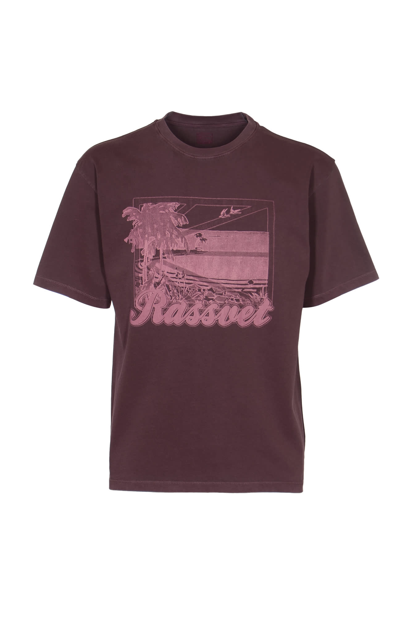 Chest Logo Round Neck T-shirt