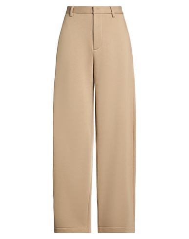 Icon Woman Pants Khaki Size M Cotton, Polyester
