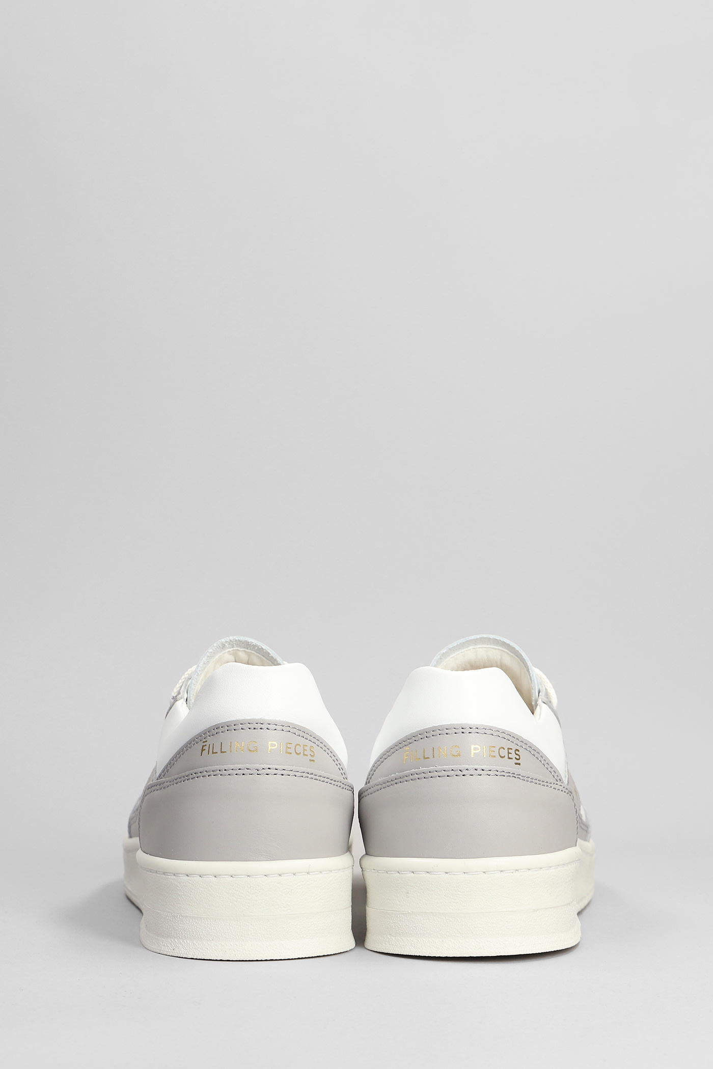 Ace Spin Sneakers In Grey Leather