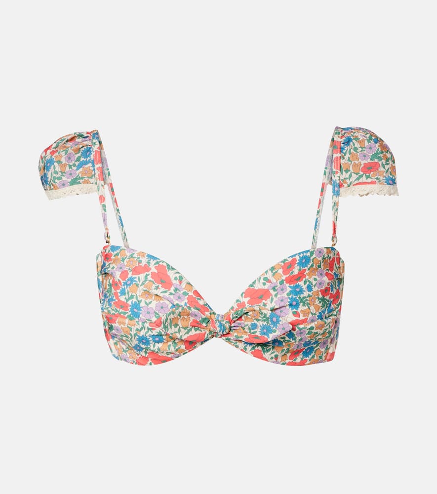 Cabana floral bikini top