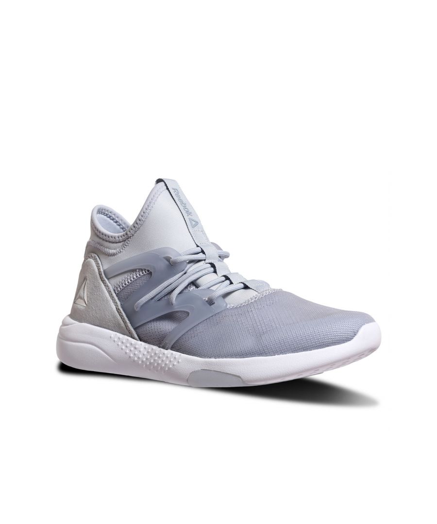 Reebok Hayasu Lace-Up Grey Synthetic Womens Trainers B