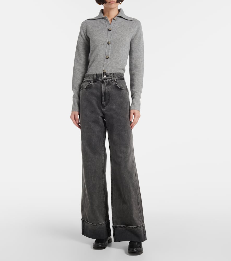 Taylor high-rise wide-leg jeans