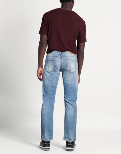 Man Jeans Blue Size 31 Cotton, Elastane