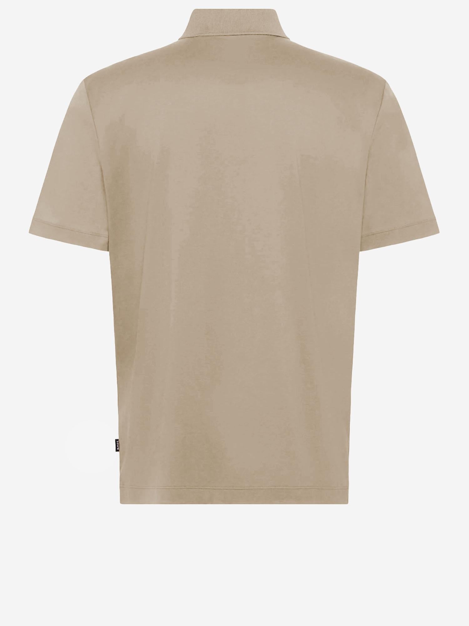 Cotton Polo Shirt — Beige