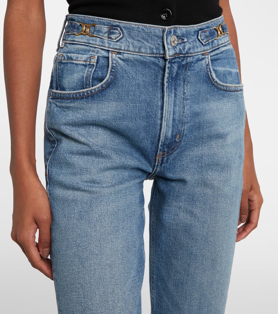 Blaine high-rise straight jeans