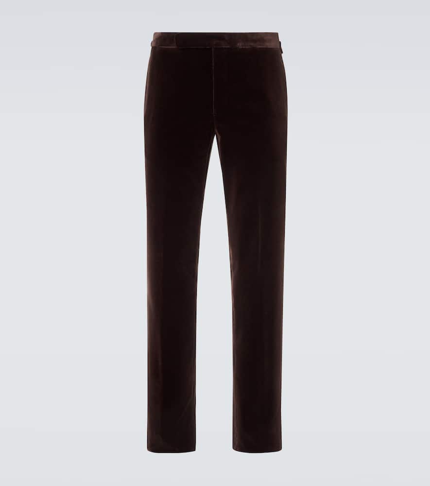 Gregory cotton velvet suit pants