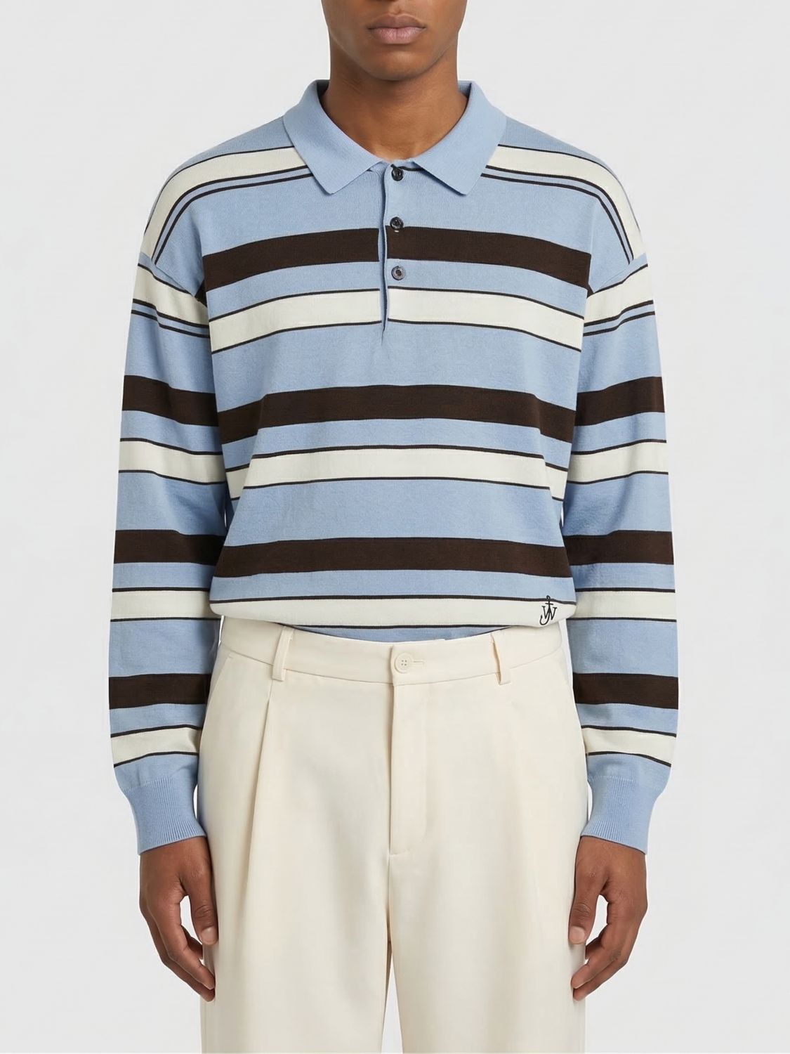 Polo Shirt Men color Gnawed Blue