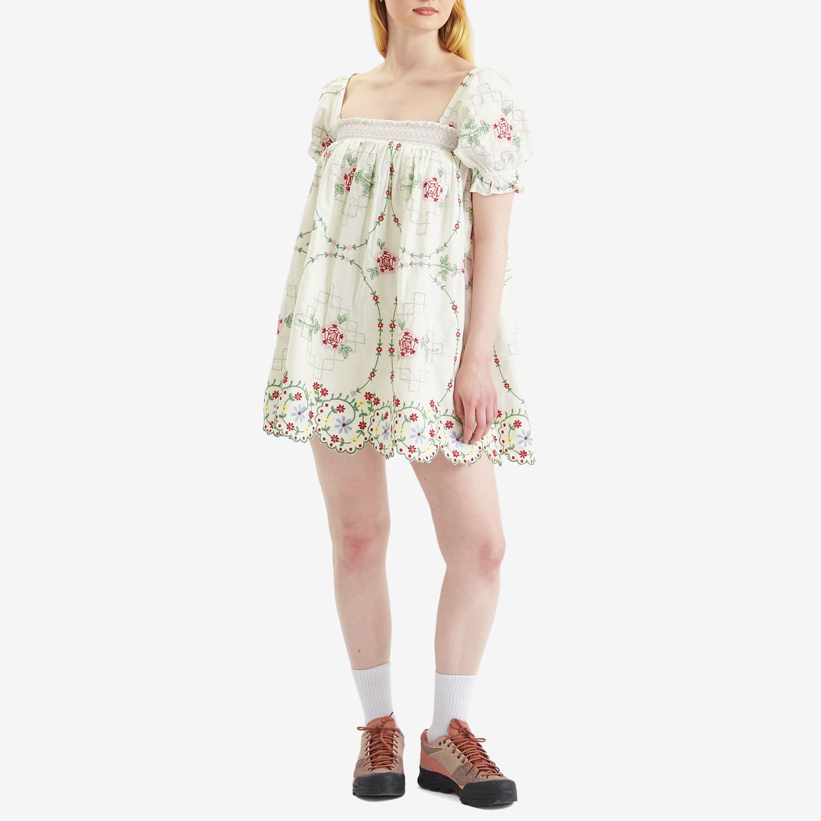 Damson Madder Women's Lulu Mini Dress in White