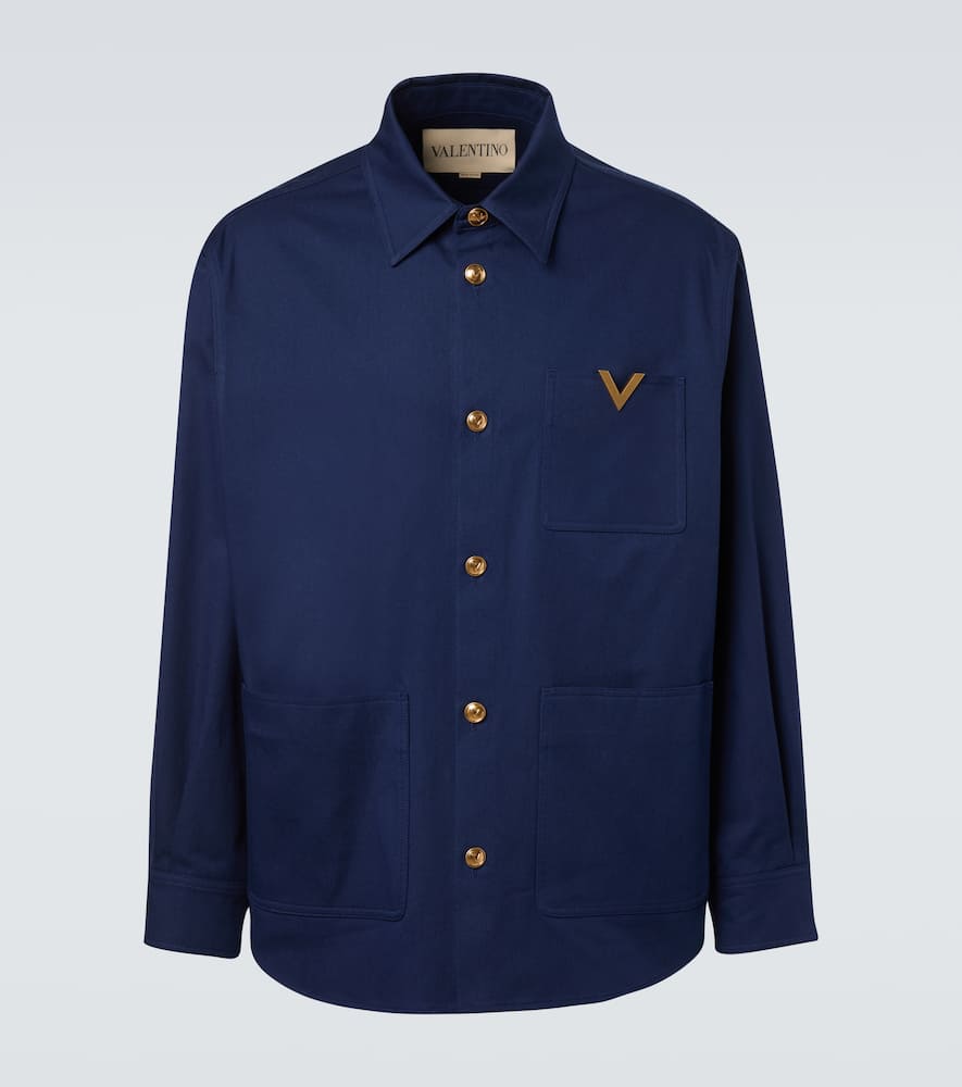 VGold cotton gabardine overshirt