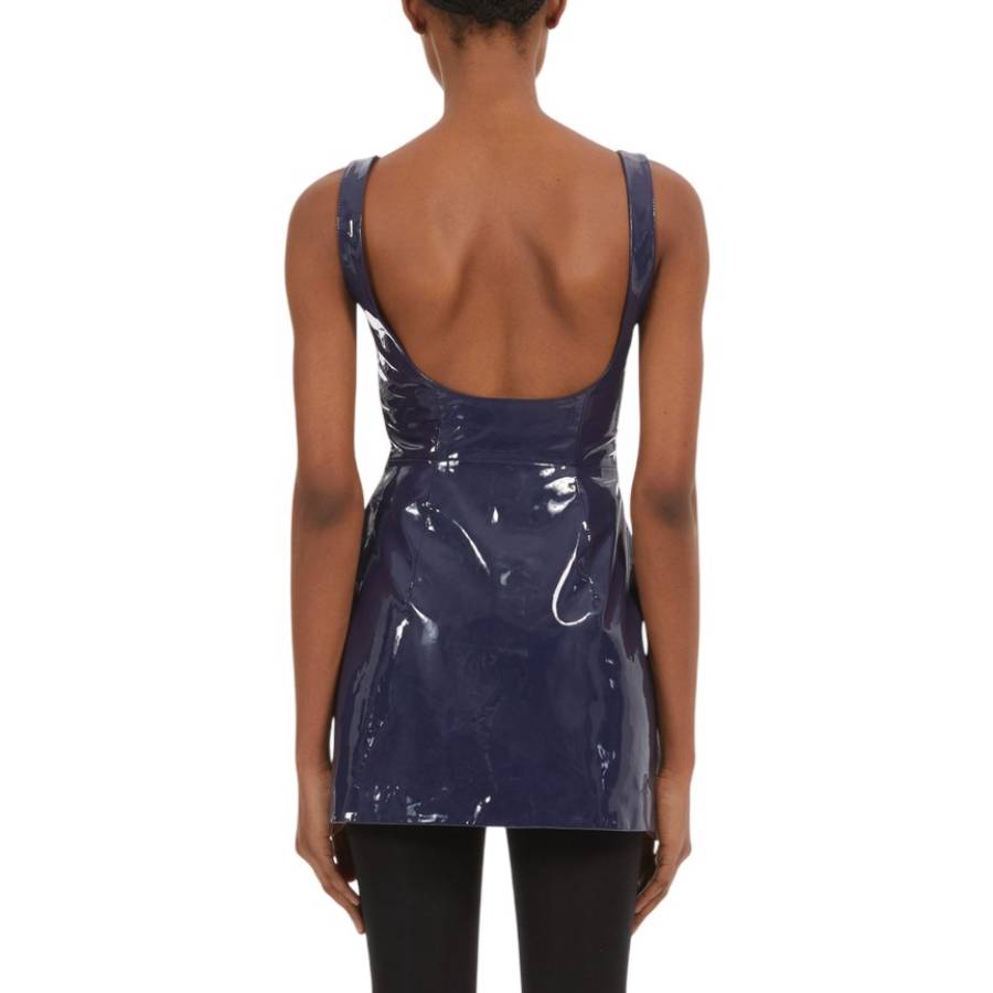 Short Patent Nappa Dress