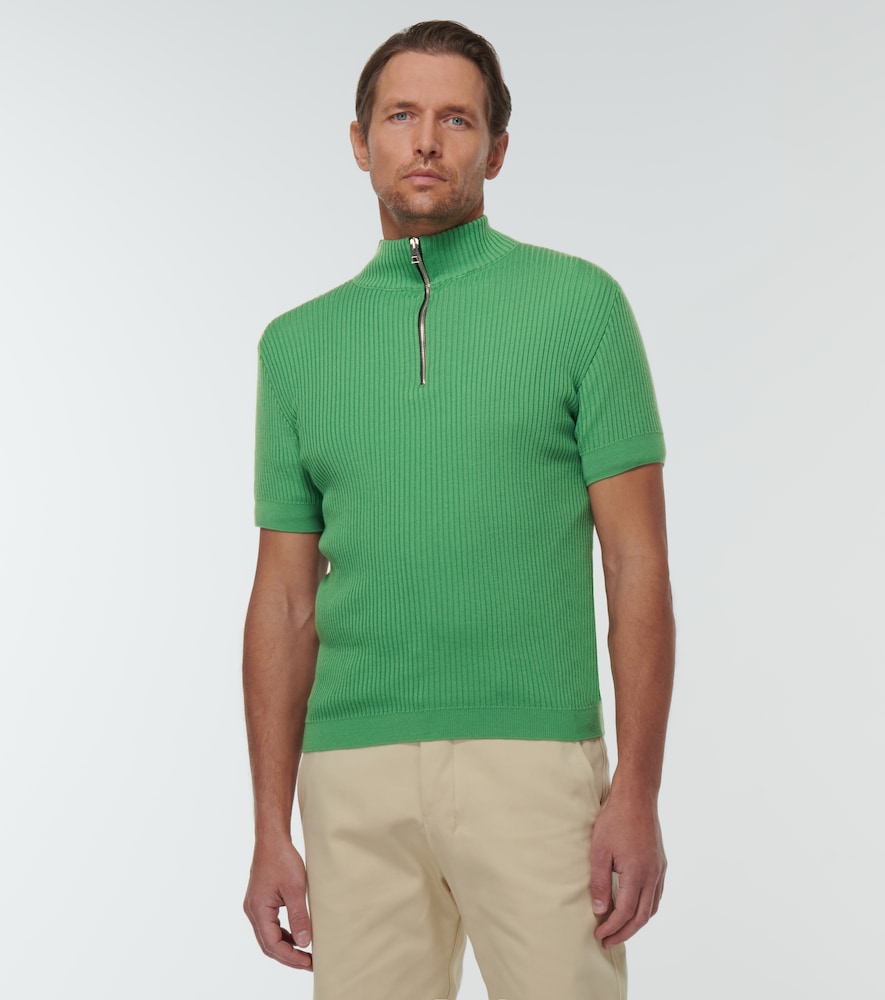 Wool half-zip sweater