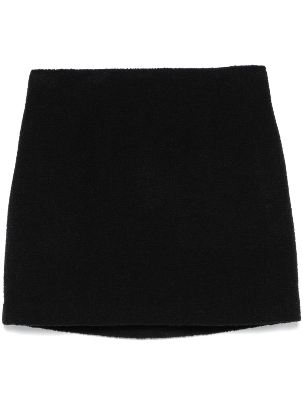 Bouclé mini skirt - Black