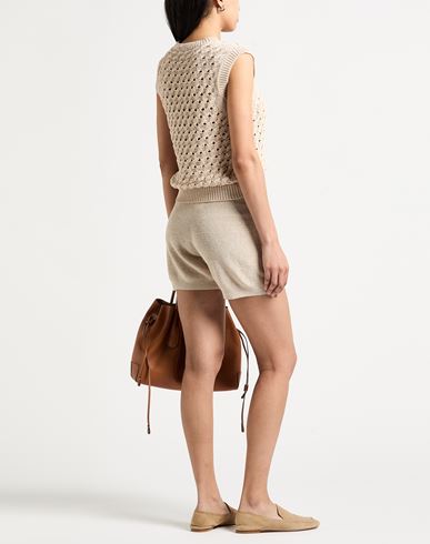 Woman Sweater Beige Size 4 Cotton, Elastane
