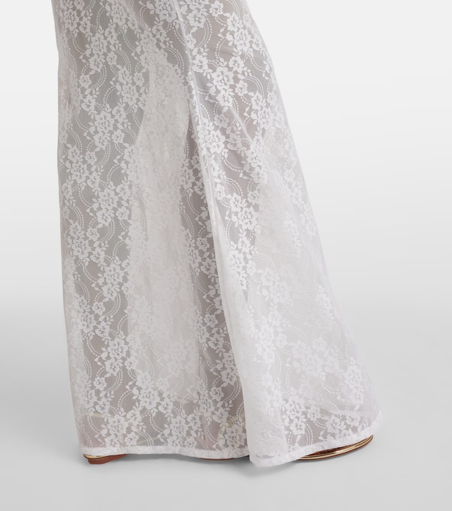 Adel sheer lace maxi dress
