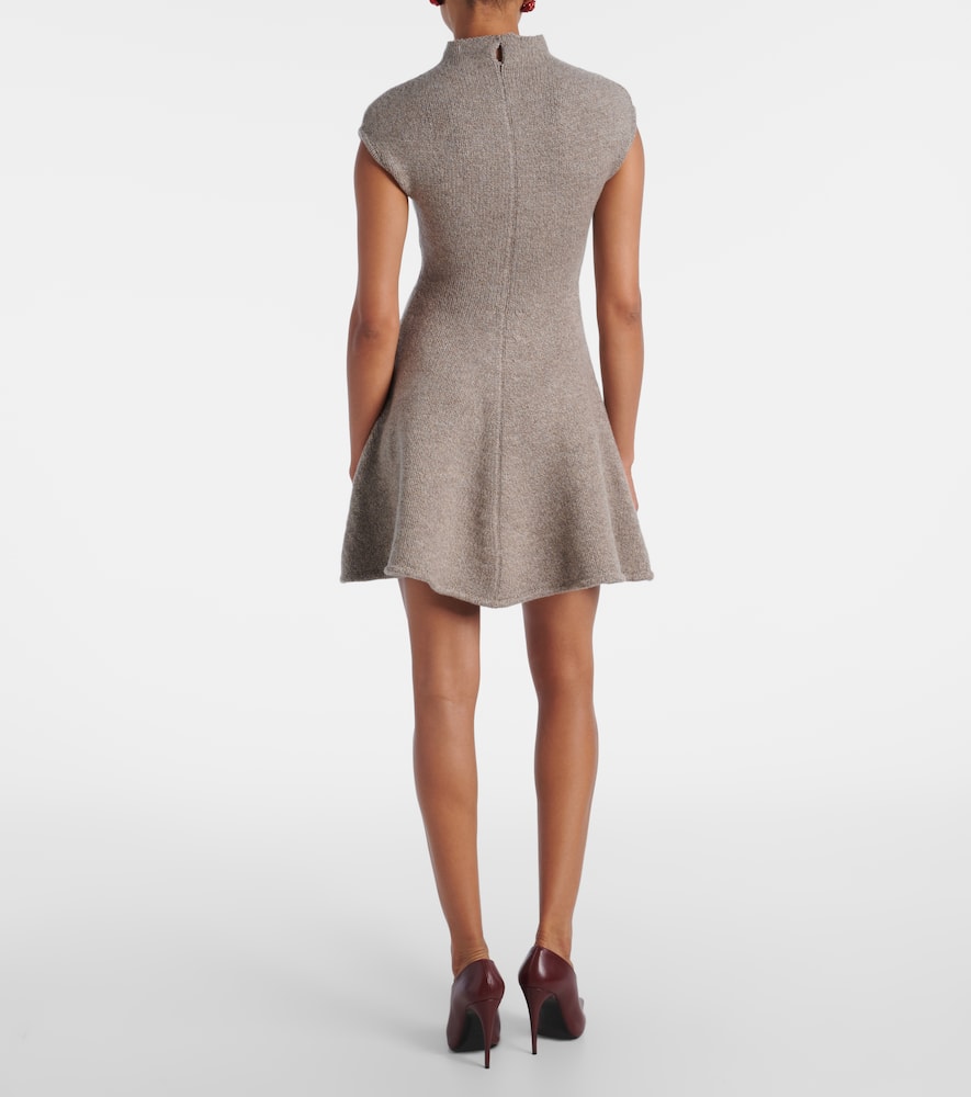 Cashmere-blend minidress