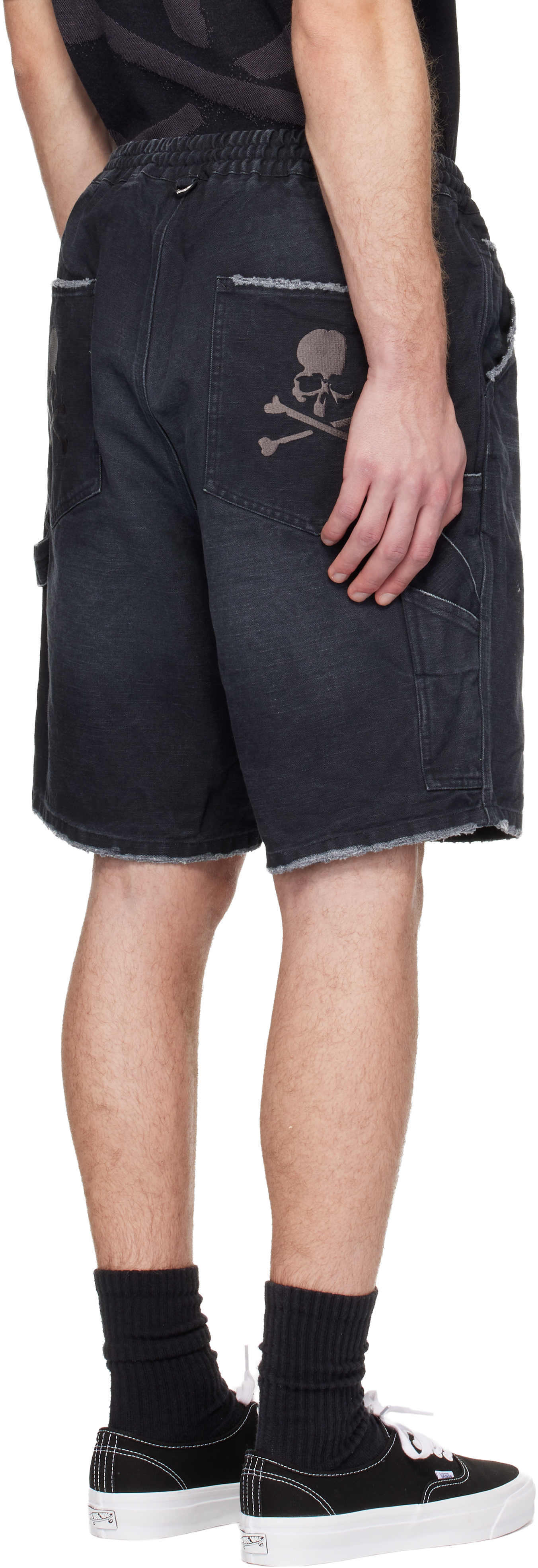 Black MW Duck Painter Shorts
