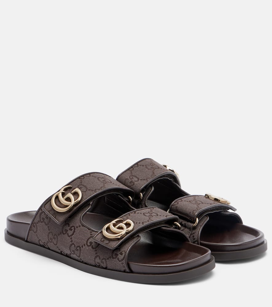 Double G GG Canvas sandals