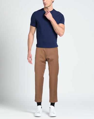 Patrizio Piscaglia Man Pants Camel Size 38 Cotton, Elastane
