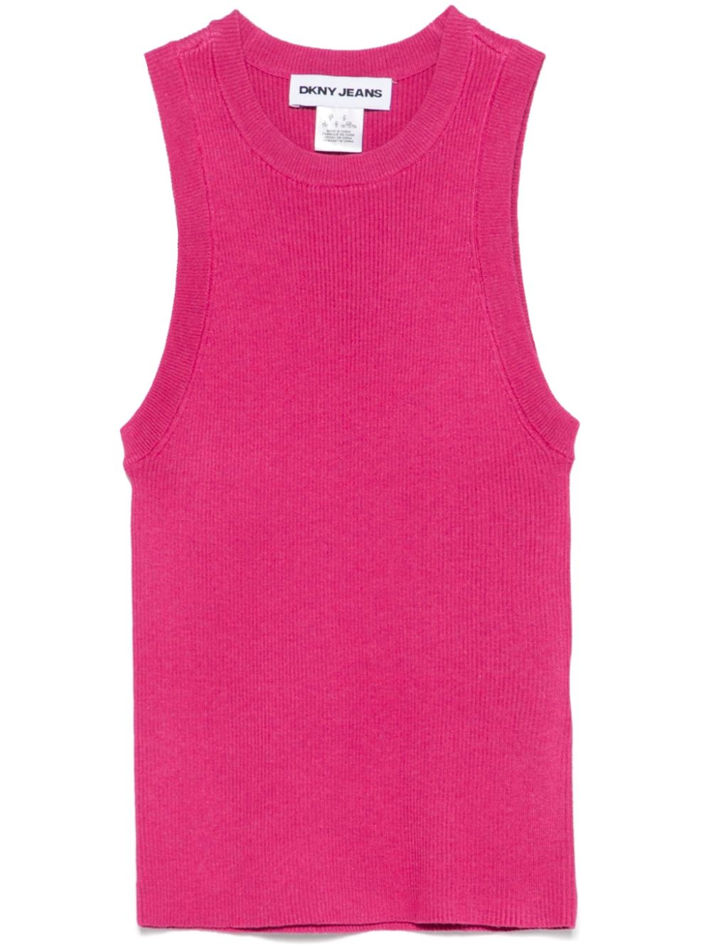 Ribbed-knit tank top - Pink