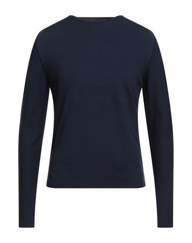 Man Sweater Midnight blue Size 36 Cotton