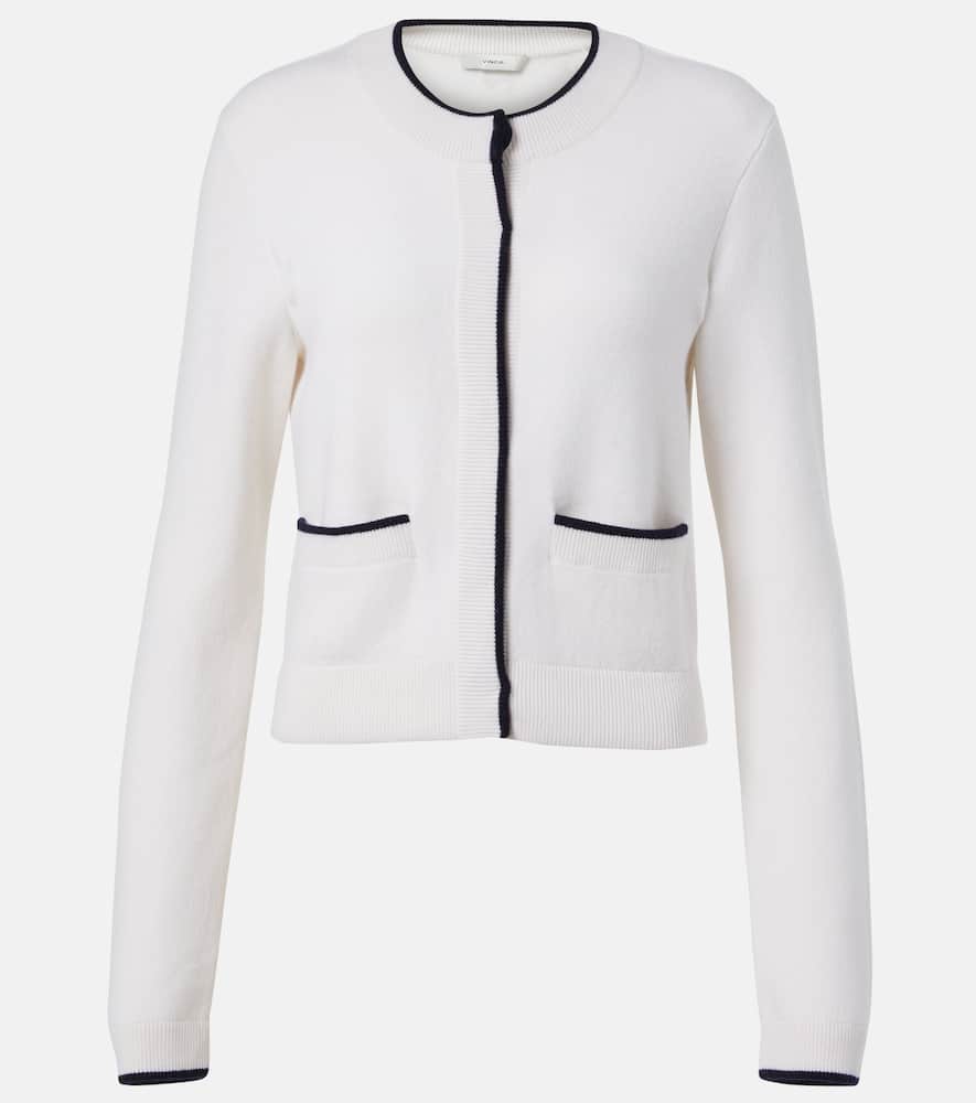 Wool and cotton-blend cardigan
