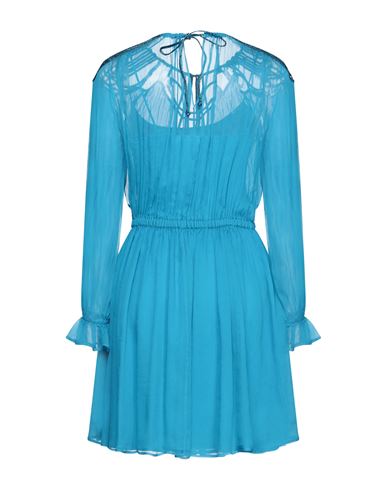 Woman Mini dress Azure Size 4 Silk
