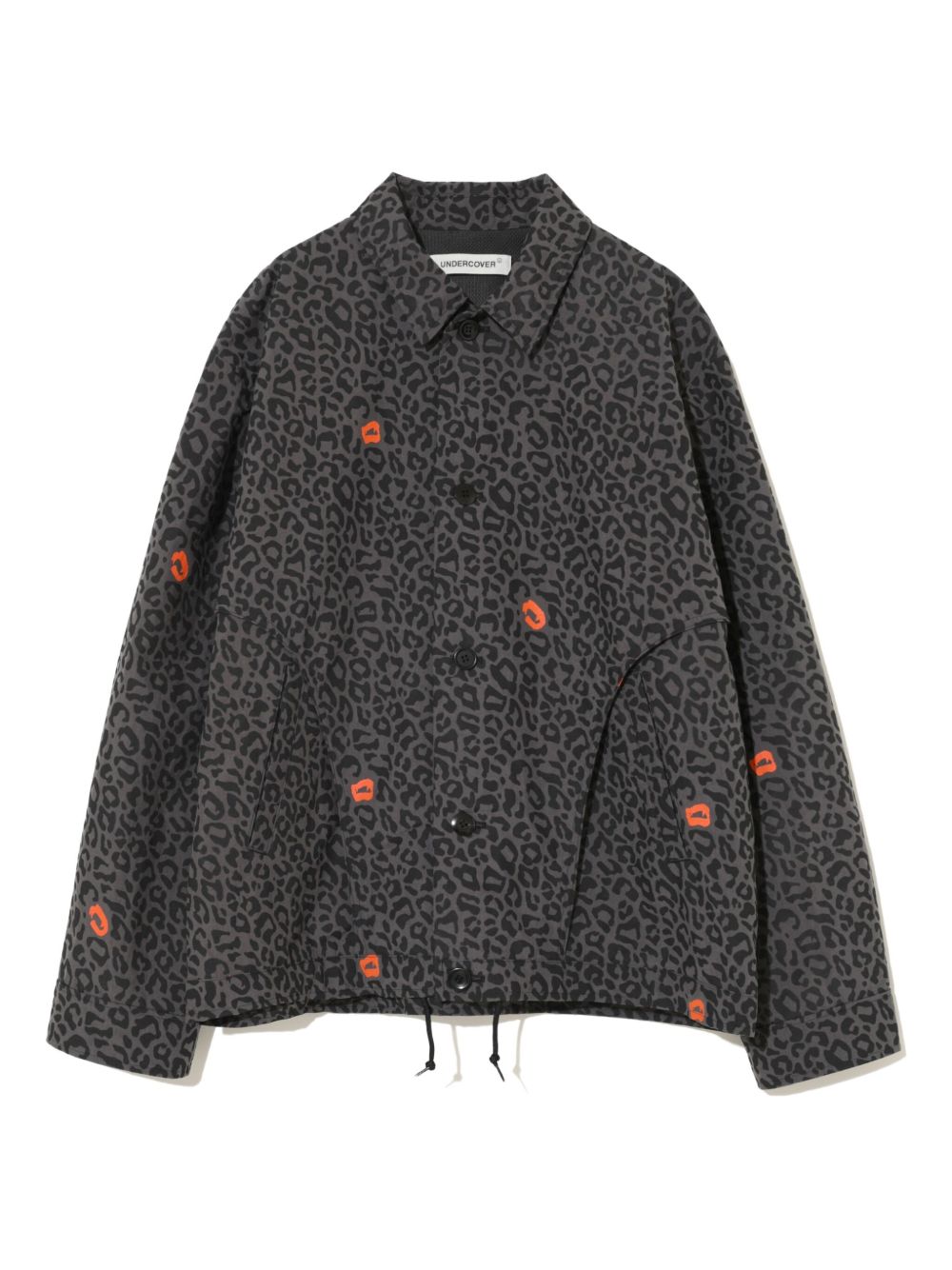 Leopard-print jacket - Grey