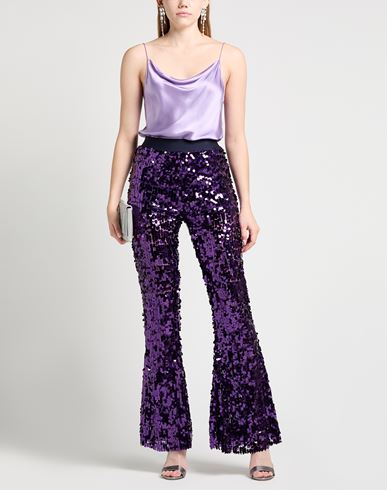 Woman Pants Purple Size S Polyester