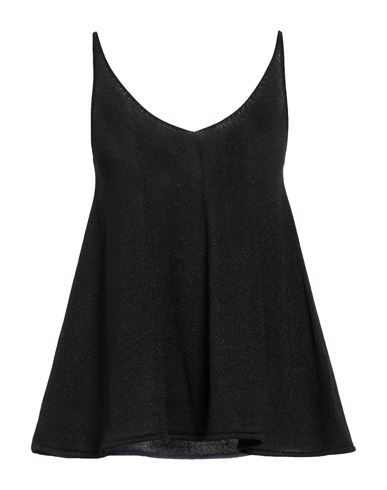 Woman Top Black Size 4 Viscose, Polyamide, Metallic fiber, Polyester