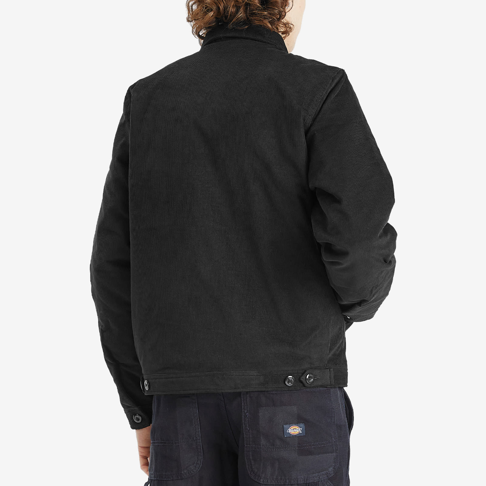 Men's Corduroy Eisenhower Jacket in Black