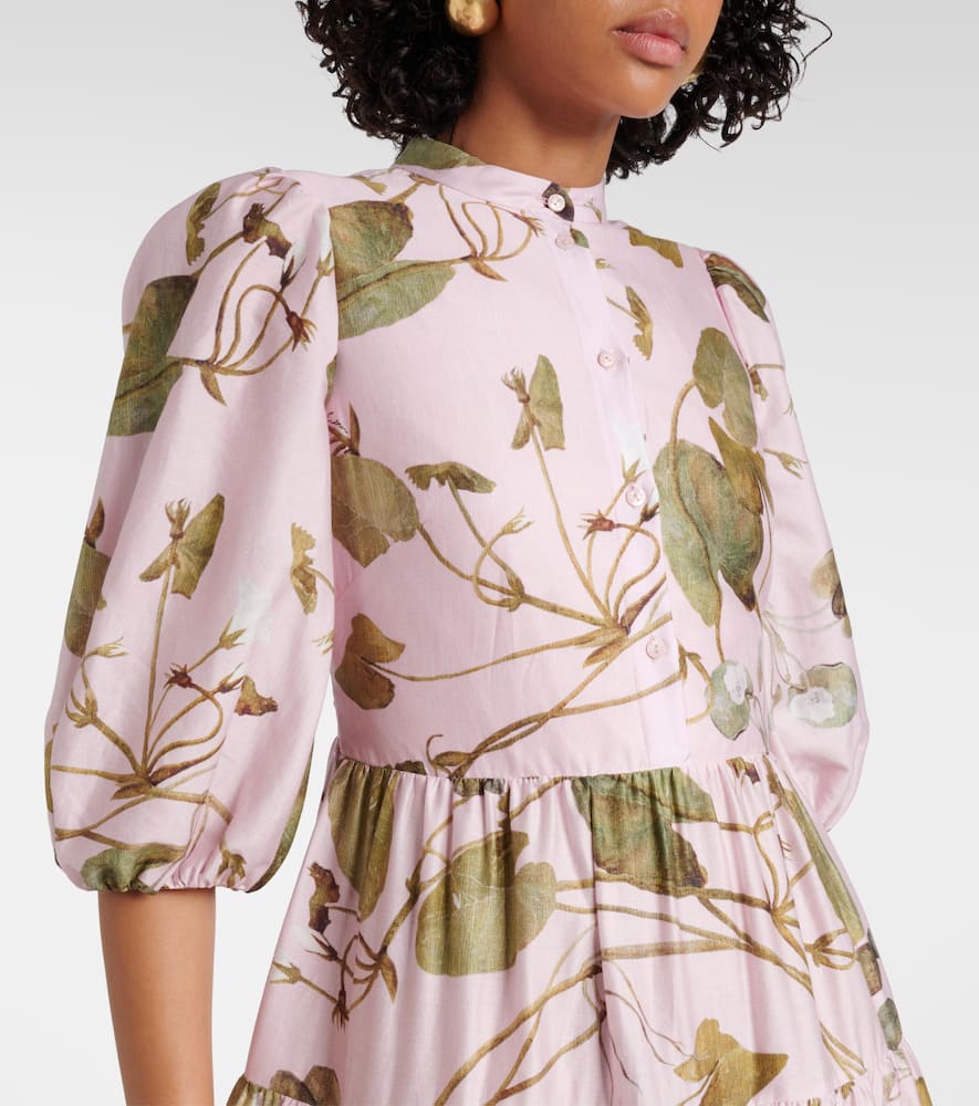 Floral cotton shirt dress