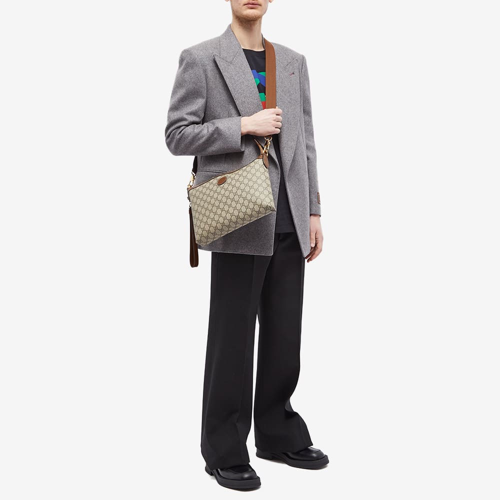Men's GG Supreme Shoulder Bag in Beige