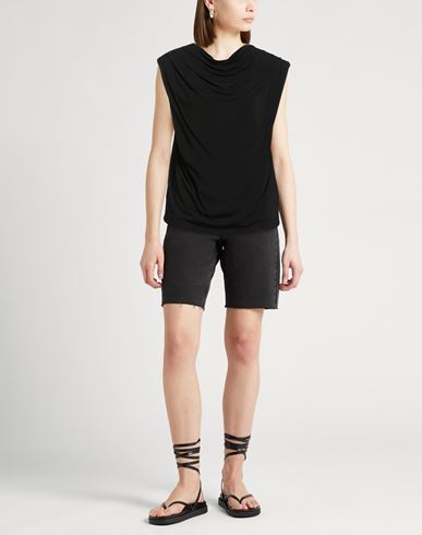 Woman Top Black Size 2 Viscose, Elastane