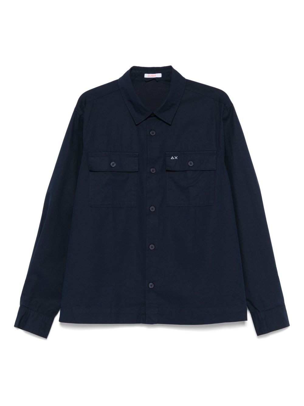 Sun 68 logo-embroidered shirt - Green