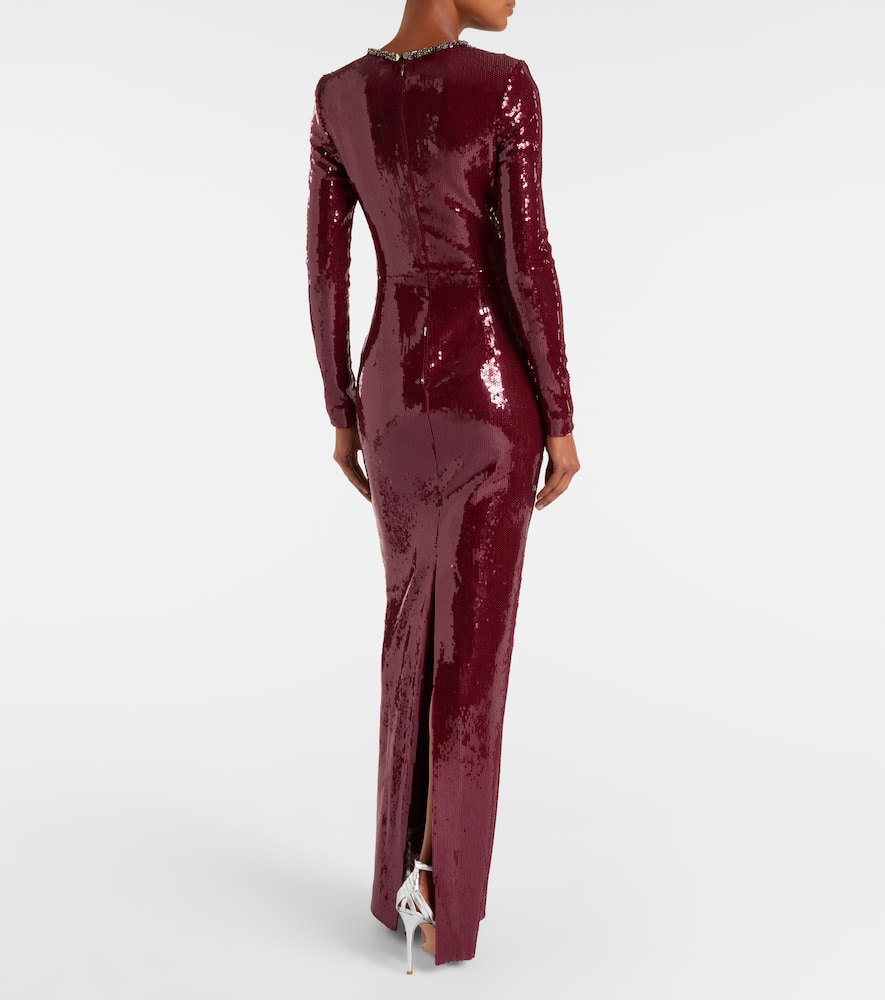 Nero sequined gown