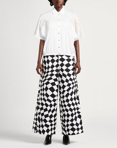 Alpha Studio Woman Shirt White Size 10 Cotton, Polyester