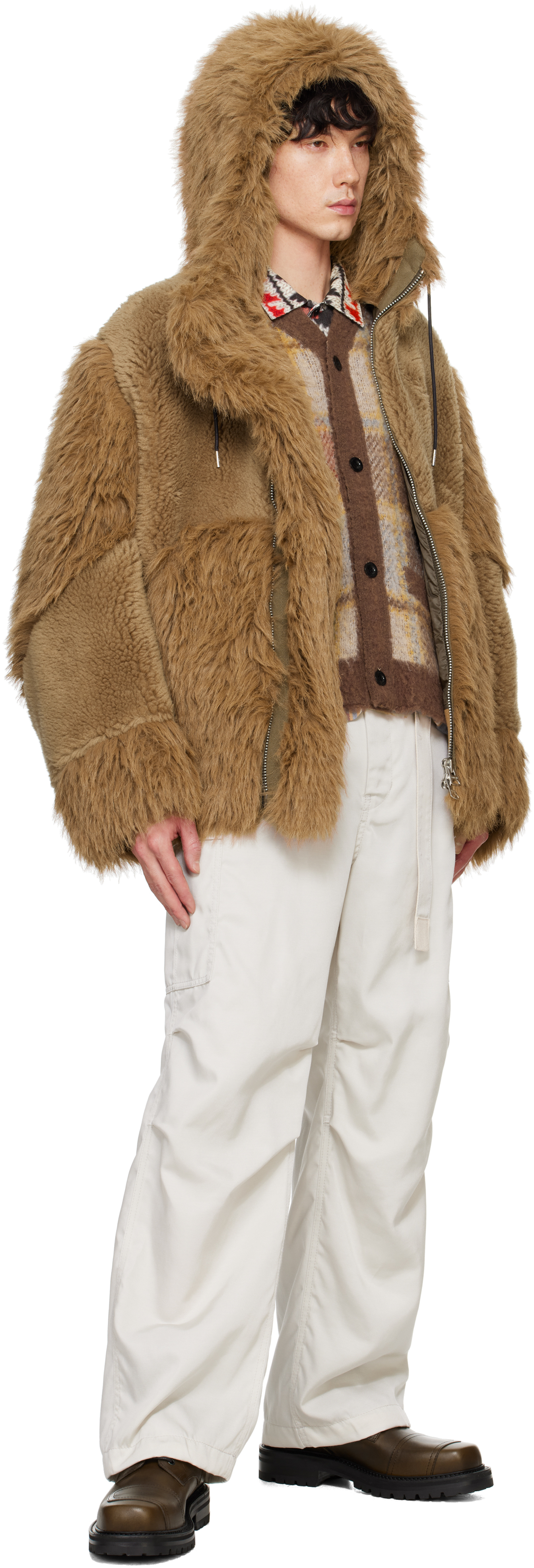 Sacai Gray SPIEWAK Edition Belted Cargo Pants