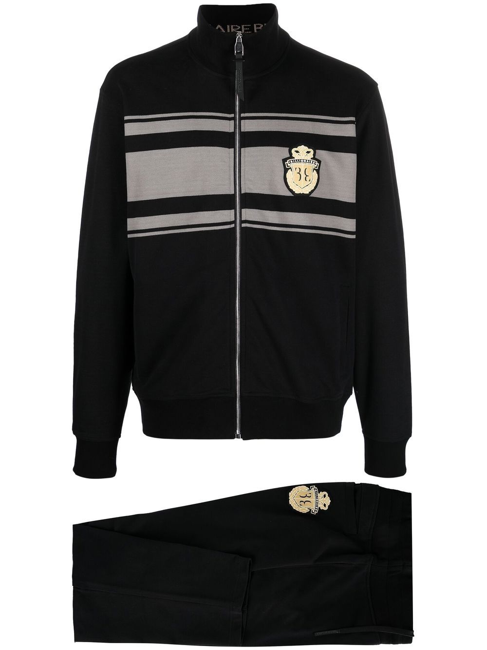 Logo-crest detail tracksuit set