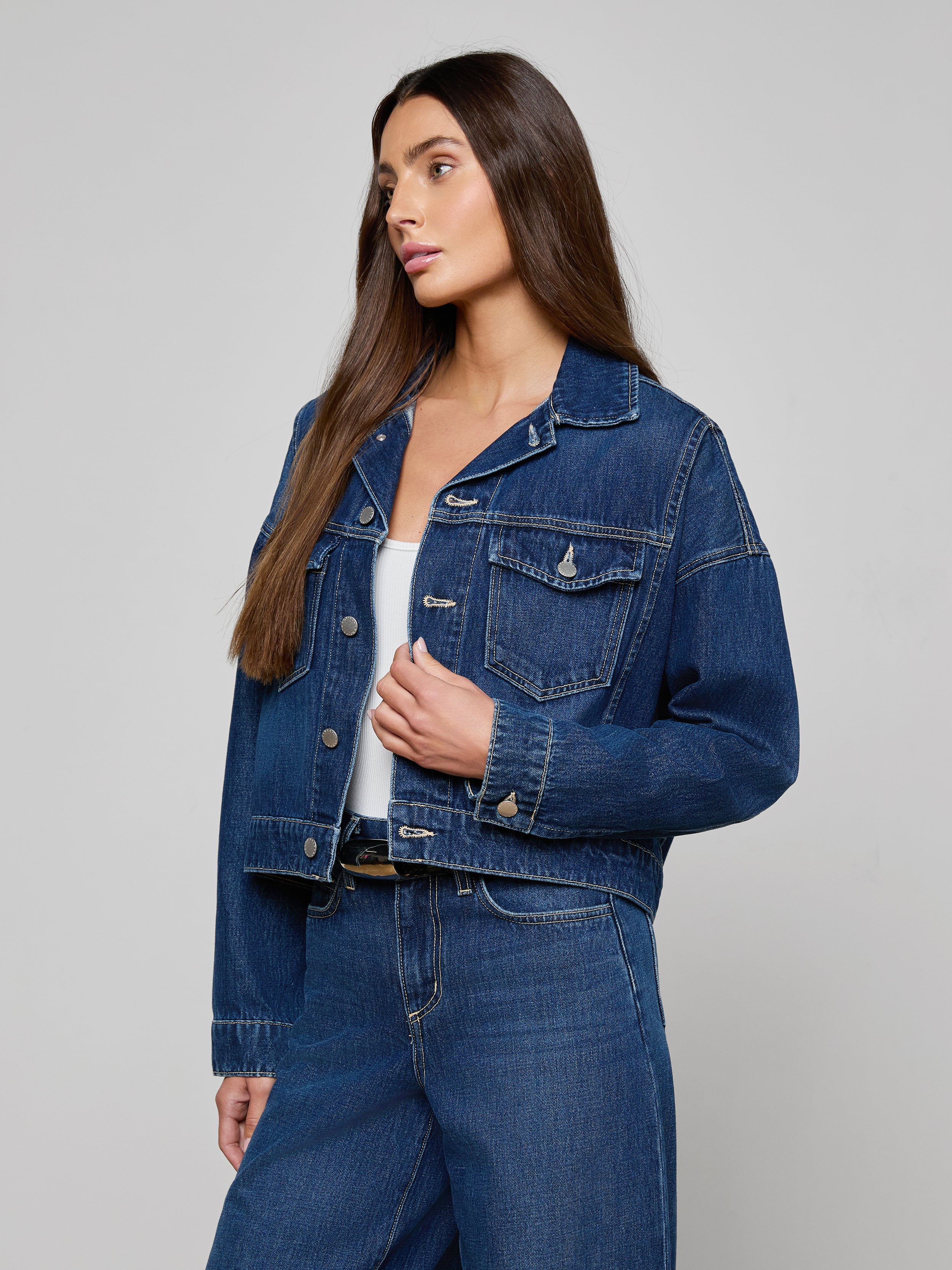 Vianney Jean Jacket In Rampart