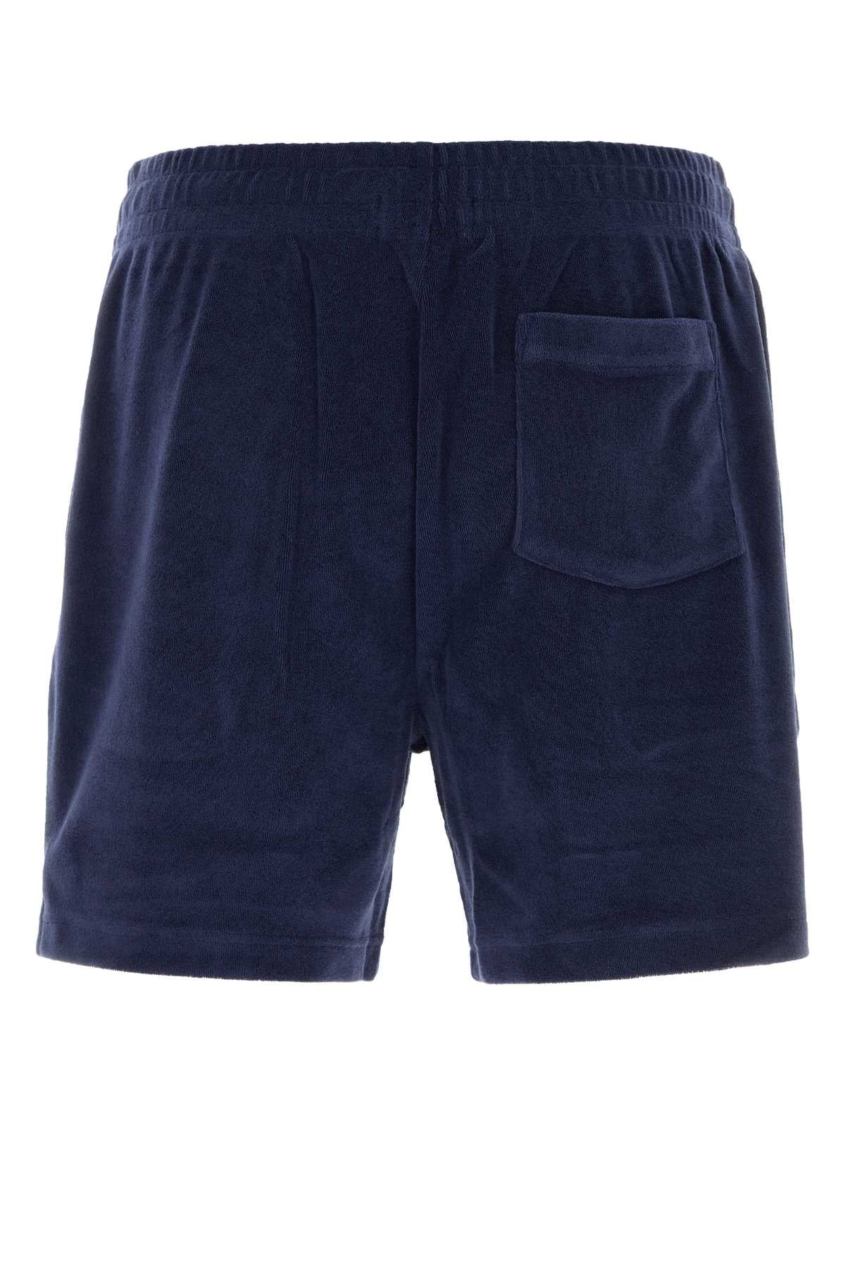 Polo Ralph Lauren Navy Blue Terry Fabric Bermuda Short