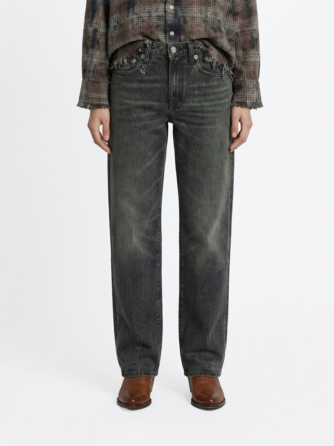 Jeans Woman color Grey