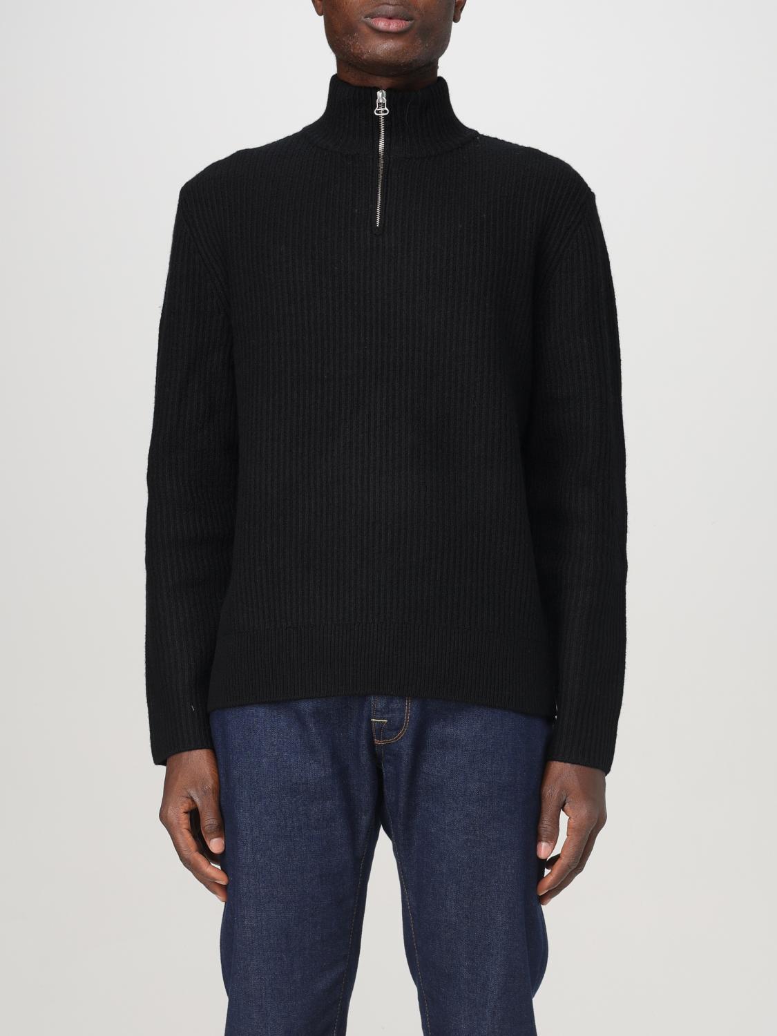 Ribbed-knit wool jumper - Blue