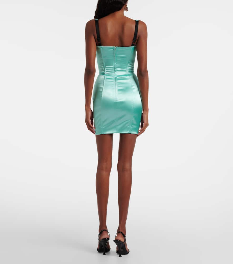 Bustier satin dress