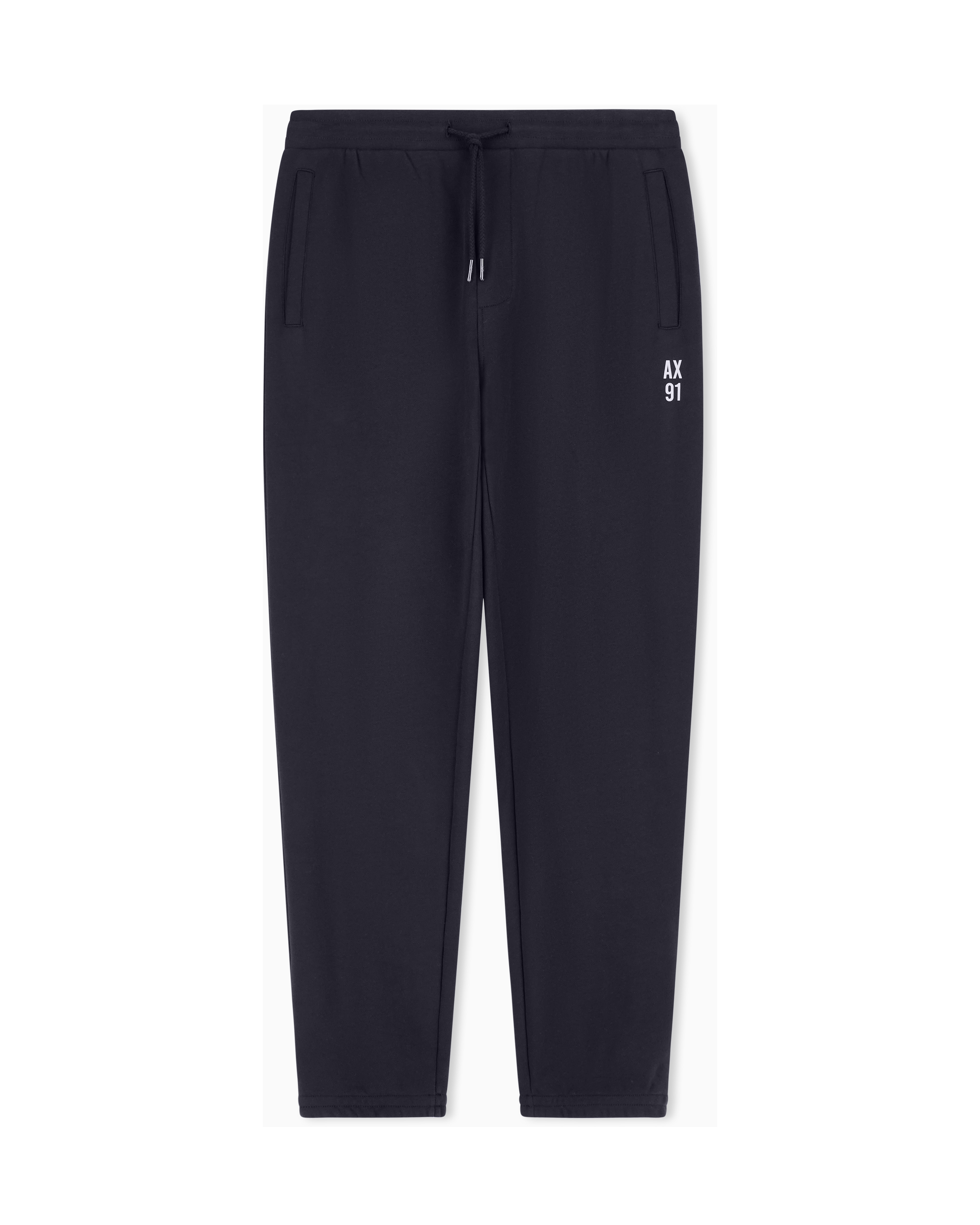 Diagonal sweatpants in comfort fit cotton