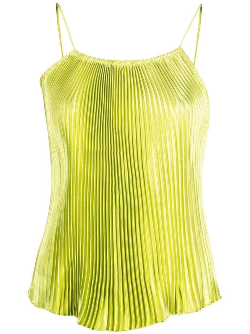 Green Green Deep Neckline Top