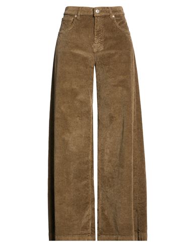 Woman Pants Taupe Size L Cotton, Modal, Elastane