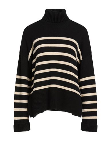 Woman Turtleneck Black Size 0 Viscose, Polyamide, Wool, Cashmere
