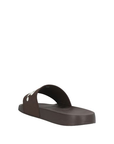 Man Sandals Dark brown Size 11 Rubber