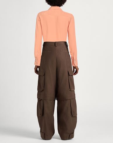 Woman Shirt Salmon pink Size 6 Acetate, Silk