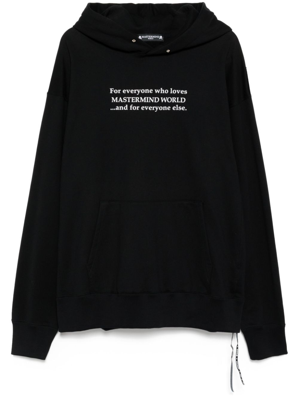 Logo-print hoodie - Black
